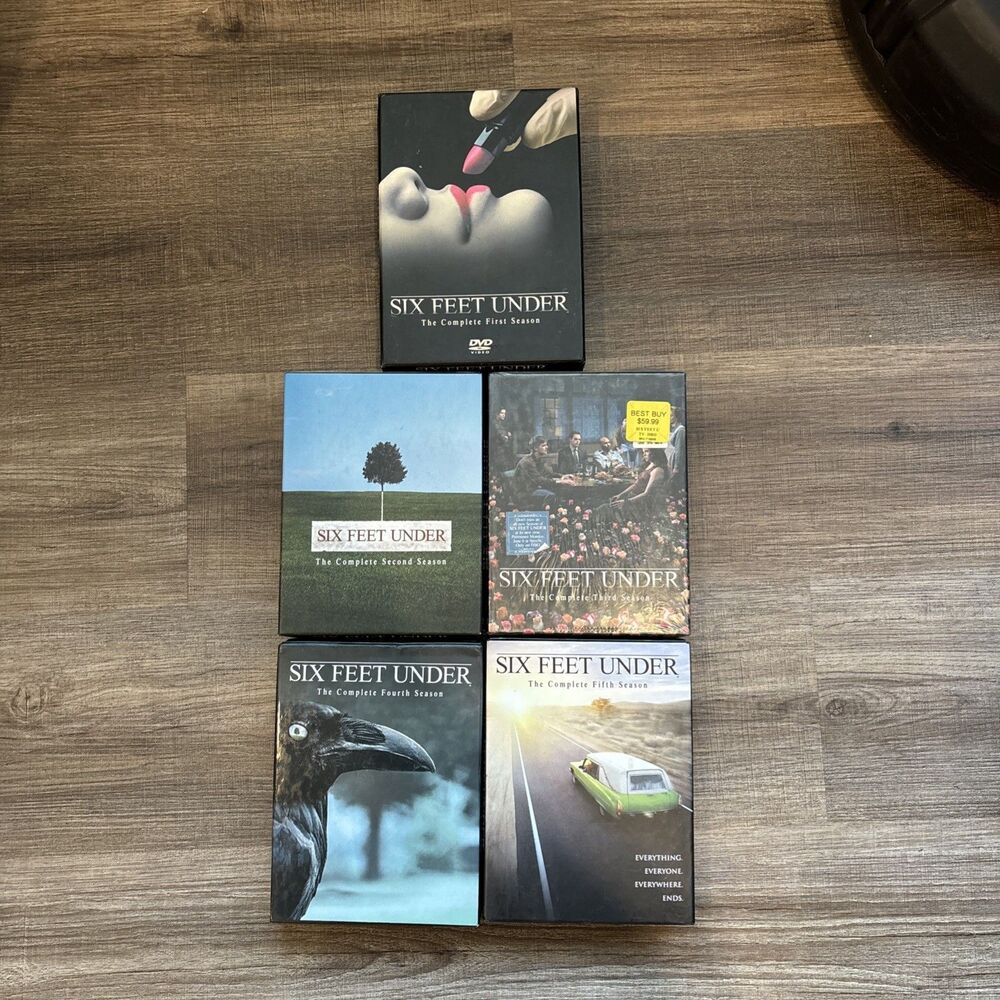 Six Feet Under Complete Seasons 1-5 Series Box Sets 24 DVD's - Mint Condition